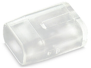 Flachleitungsendstück 2x1,5qmm Kunststoff transparent