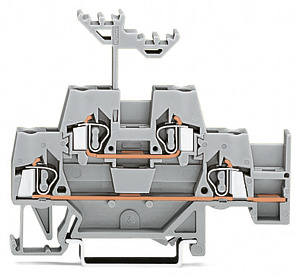 Doppelstockklemme 2,5qmm grau 0,08-2,5qmm 500V 6kV
