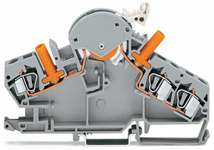 Trenn-u. Messklemme 6qmm grau 0,2-6qmm 500V 6kV m. Prüfbuch.