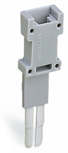 Prüfadapter-Modul b=5mm grau anreihbar