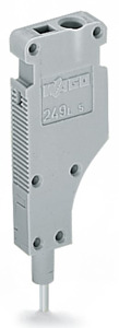 L-Arretierungsprüfmodul b=5mm grau mit starrem Kontaktstift