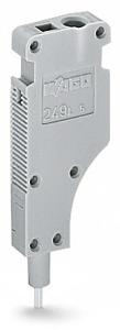 L-Prüfadaptermodul b=5mm grau mit federndem Kontaktstift