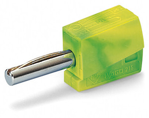 Bananenstecker 4mm gelb-grün