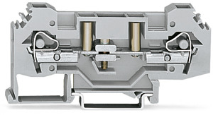 Trenn-u. Messklemme 6qmm grau 0,2-6qmm 400V 6kV m.Prüfbuchs.