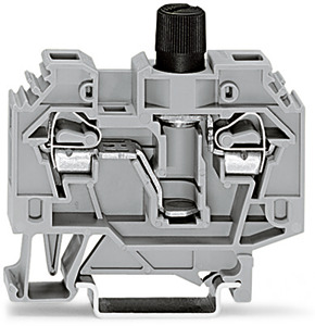 Sicherungsklemme 6qmm grau 0,2-6qmm 500V 6kV o.Kennmelder