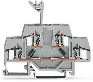 Doppelstock-Diodenklemme 4qmm grau 0,08-4qmm m. 2 Dioden 1 N 4007