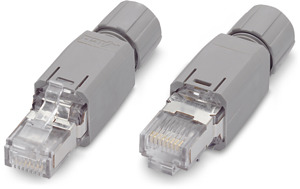 Stecker RJ45 8-polig Ethernet 10/100Mbit/s IP20