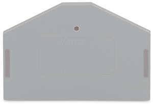 Abschluss-u. Zwischenplatte grau 2,5mm dick f. 3-Leiter-Kl.