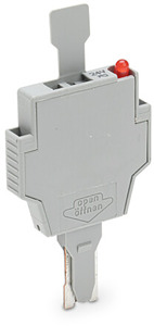 Sicherungsstecker b=6mm m. Lasche m. Glimmlampe 120VAC/DC