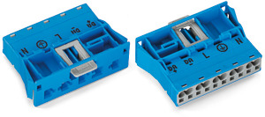 Stecker 5-polig Snap-In-Ausführung blau