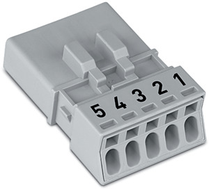 Stecker 5-polig Kod. B grau