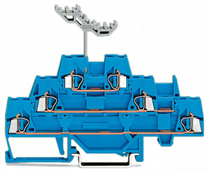 Dreistockklemme 2,5qmm blau 0,08-2,5qmm 500V 6kV