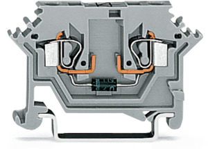 2-Leiter-Diodenklemme 2,5qmm grau 0,08-2,5qmm mit Diode 1 N 4007