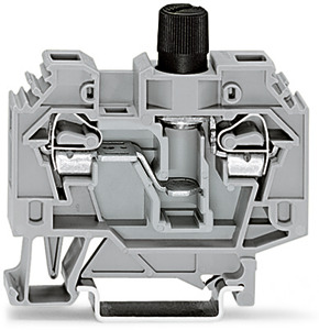 Sicherungsklemme 6qmm grau 0,2-6qmm 500V 6kV o.Kennmelder