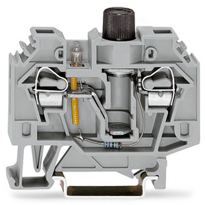 Sicherungsklemme 6qmm grau 0,2-6qmm 110VAC/DC m.Gliml.