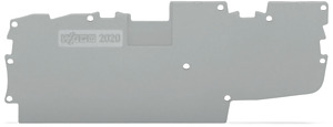 Abschluss-/Zwischenplatte 1mm grau