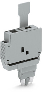 Sicherungsstecker 5x20mm mit Lasche 6,1mm grau