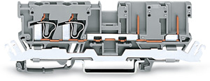2-L-2-Pin-Schirm-Basisklemme 4qmm grau 0,08-4qmm 500V 6kV 24A