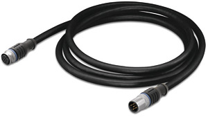 Sensor-/Aktorkabel 1m M12 Buchse/Stecker axial 3-polig