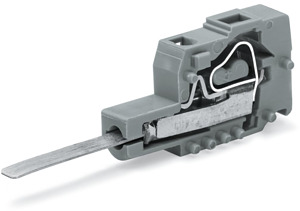 Prüfsteckermodul 5mm 1-polige Teilung grau