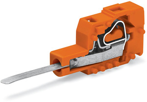 Prüfsteckermodul 5,08mm orange m.Kontaktzunge Serie 736/737/738