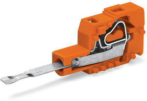 Prüfsteckermodul 5,08mm mit Kontaktzunge orange