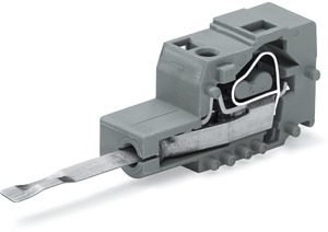 Prüfsteckermodul 7,50mm grau