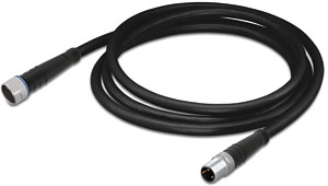 Sensor-/Aktorkabel 3-polig 1m M8 Buchse/M8 Stecker axial