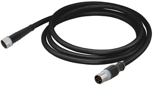 Sensor-/Aktorkabel 2m M8 Buchse/M12 Stecker axial 3-polig
