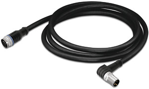 Sensor-/Aktorkabel 2m M12 Buchse axial/M8 Steck. wink. 3p