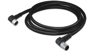 Sensor-/Aktorkabel 2m M8 Buchse wink./M12 Steck. wink. 3p