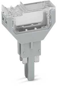 Leerstecker 10,4mm breit 4-polig grau