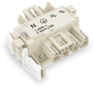 Linect®-T-Steckverbinder 4-polig Kod. A weiß