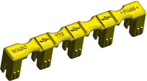 Verschlussstück für Stecker 5-polig gelb