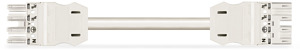 Verbindungsleitung 4x1,5qmm 1m Buchse/Stecker 4-pol. ws Kod.A PVC