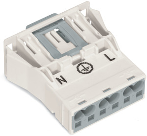 Stecker 3-polig weiss 2x0,5-4qmm Snap-In
