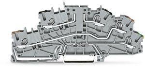Installationsetagenklemme mit Betätigungsöffnung 2,5 mm² grau