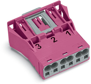 Snap-In-Stecker 3-polig Kod. B pink