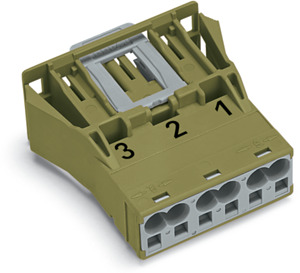 Snap-In-Stecker 3-polig Kod. B hellgrün