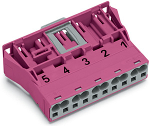 Snap-In-Stecker 5-polig Kod. B pink