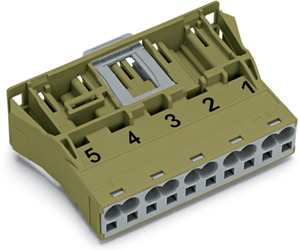 Snap-In-Stecker 5-polig Kod. B hellgrün