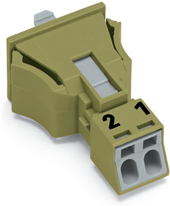 Snap-In-Stecker 2-polig Kod. B hellgrün
