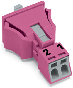 Snap-In-Stecker 2-polig Kod. B pink
