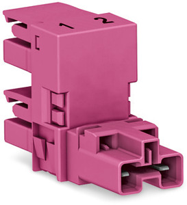 h-Verteiler 2-polig Kod. B pink