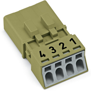 Stecker 4-polig hellgrün