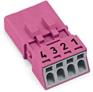 Stecker 4-polig pink