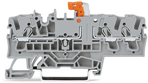 3L-Trenn- und Messklemme mit Prüfmöglichkeit Trennmesserhalter orange