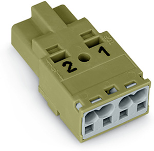 STIFTTEIL KOD.B 2P. 2L HELLGRÜN Rastm.10mm Aufd.1und2
