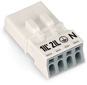 Stecker 4-polig Kod. A weiß
