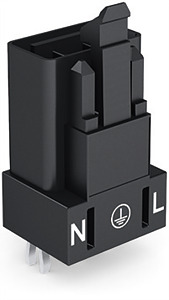 Stecker für Leiterplatten gerade 3-polig schwarz